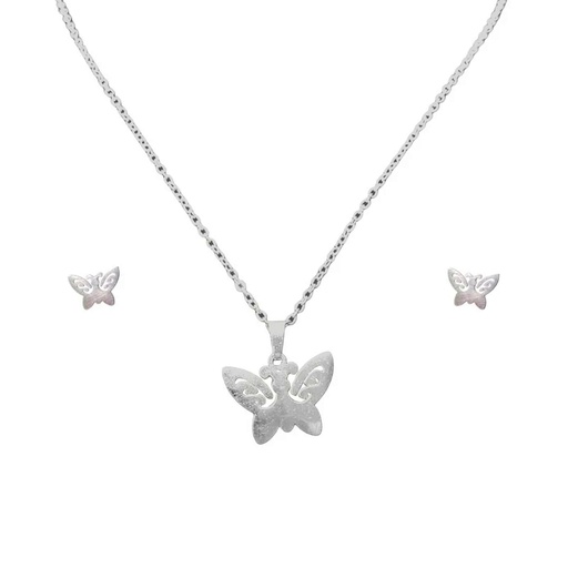 نیم ست استیل مدل پروانه کد w-se-305