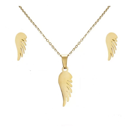 نیم ست استیل مدل بال کد w-se-319