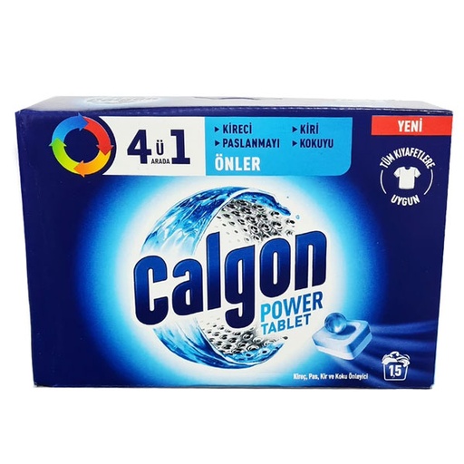 قرص جرم گیر ماشین لباسشویی کالگون مدل 4u1 Arada بسته 15 عددی
