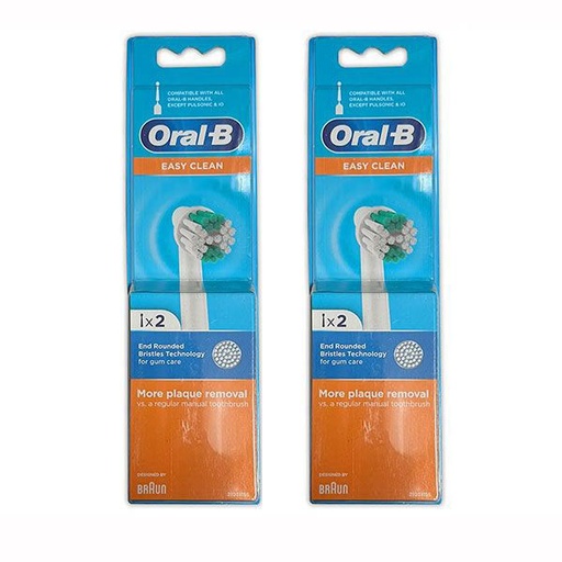 سری یدک مسواک برقی اورال-بی مدل Easy Clean بسته 4 عددی 