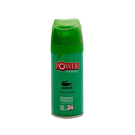 [56484] اسپری خوشبوکننده بدن مردانه پاور پرو مدل lacoste حجم 150 میل 