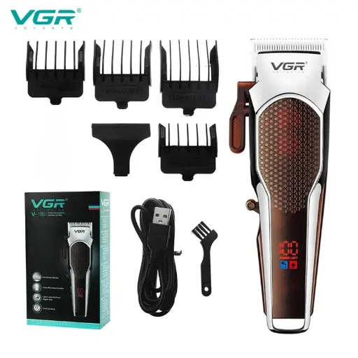 [99914] ماشین اصلاح موی سر و صورت وی جی ار مدل V-189