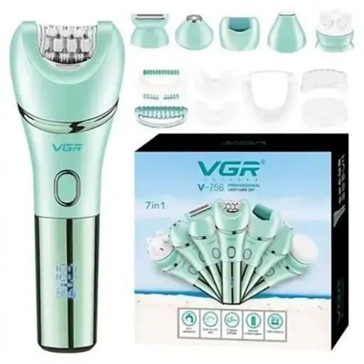 [99972] ماشین اصلاح موی بدن بانوان وی جی ار مدل V-756 