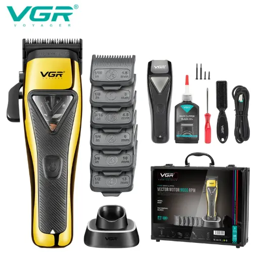 [99991] ماشین اصلاح موی وی جی ار مدل V-015 