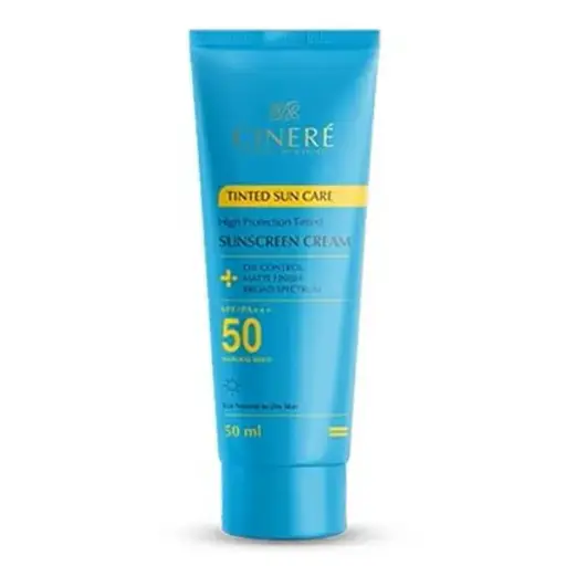 کرم ضدآفتاب رنگی SPF50 بژ روشن پوست معمولی تا خشک سینره 50 میل 