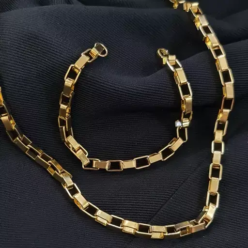گردبند و دستبند مدل‌ اجری استیل