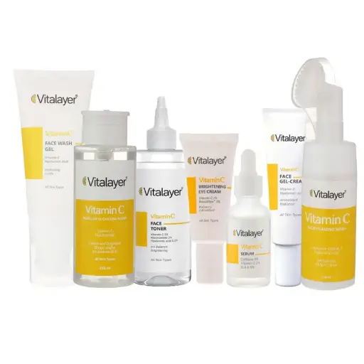 پک مراقبت پوستی برند ویتالیر، ویتامین C - مجموعه کامل 7 عددی