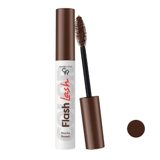 ریمل حجم‌دهنده و بلندکننده گلدن رز مدل Flash Lash Mocha Brown شماره 8 قهوه‌ای موکا حجم 9 میلی‌لیتر