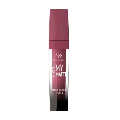 رژ لب مایع مات گلدن رز مدل مدل MY MATTE LIP INK شماره 19