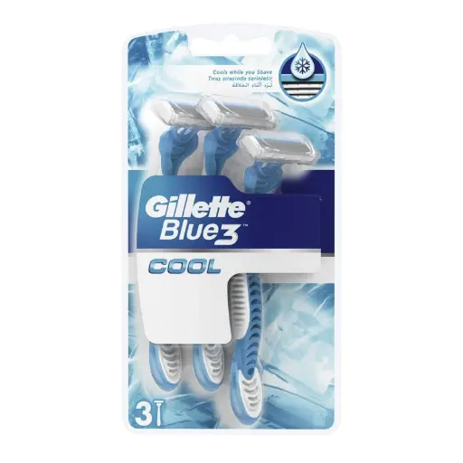 خود تراش ژیلت Blue 3 مدل Cool بسته 3 عددی 