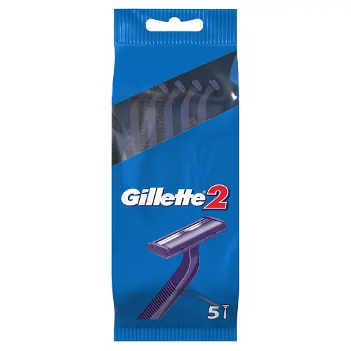 [280773] خود تراش ژیلت مدل Gillette 2 بسته 5 عددی