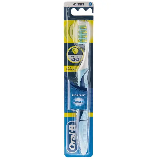 مسواک اورال بی مدل Pulsar Anti-Bacterial با برس نرم