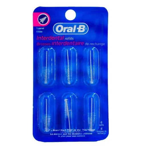 سری یدک مسواک بین دندانی اورال-بی مدل refills بسته 6 عددی 