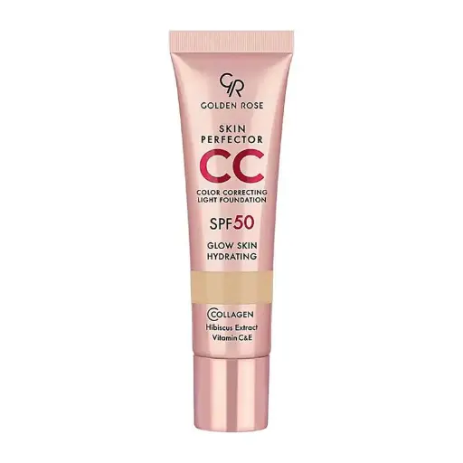 سی سی کرم گلدن رز با SPF50 کرم پودری حجم 30 میلی لیتر شماره 101
