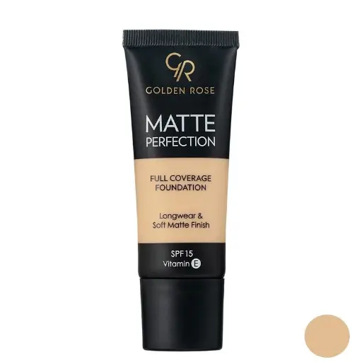 [391673] کرم پودر گلدن رز مدل Matte Perfection شماره N2 حجم 35 میلی لیتر