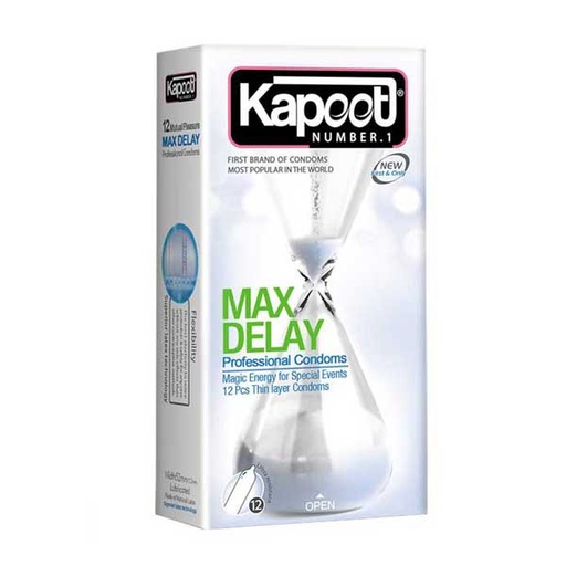 [2947] کاندوم کاپوت مدل max delay بسته 12 عددی