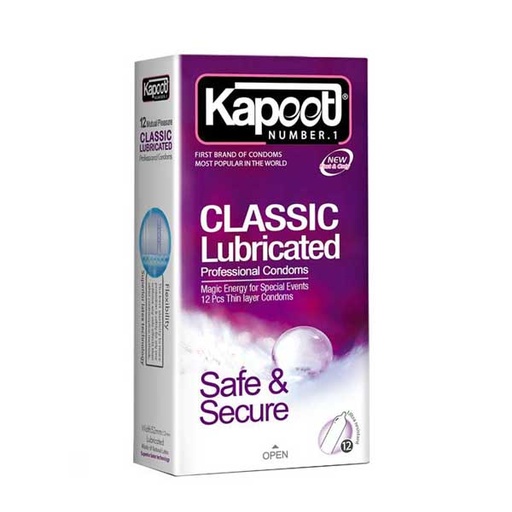 [2986] کاندوم کاپوت مدل CLASSIC بسته 12 عددی