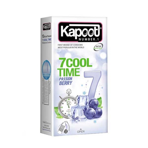 [2989] کاندوم تاخیری کاپوت مدل COOL 7 TIME بسته 12 عددی