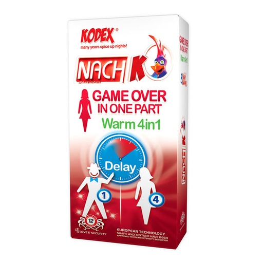 [3502] کاندوم چهار کاره گرم گیم آور NACH-GAME OVER
