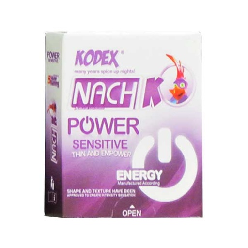 [4166] کاندوم فوق العاده نازک و حساس کدکس ( سه عددی) NACH KODEX POWER SENSITIVE