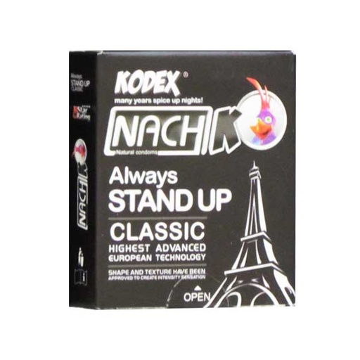 کاندوم کلاسیک کدکس بسته سه عددی nach kodex stand up classic
