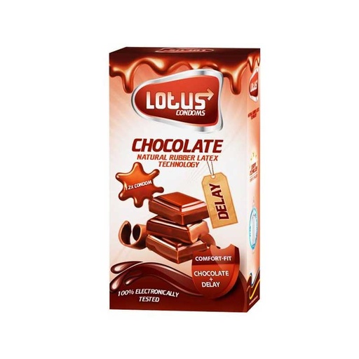 [5693] کاندوم لوتوس مدل Chocolate بسته 12 عددی
