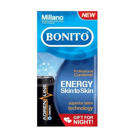 [5735] کاندوم بزرگ کننده بونیتو Bonito Energy Skin to Skin بسته 6 عددی