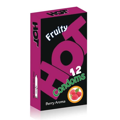 [7055] کاندوم میوه ای هات hot fruity condom