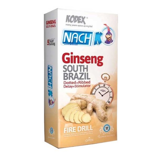 کاندوم کدکس مدل ginseng بسته 12 عددی