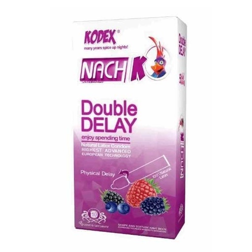 کاندوم تاخیری دابل دیلی کدکس Double Delay بسته 10 عددی