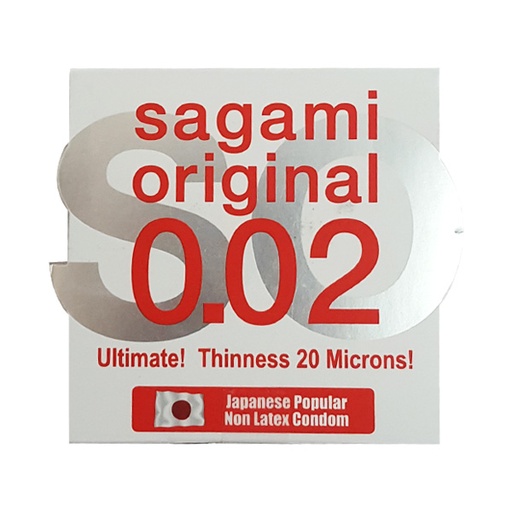 [8459] کاندوم ساگامی سایز نرمال تک عددی Sagami Original 0.02
