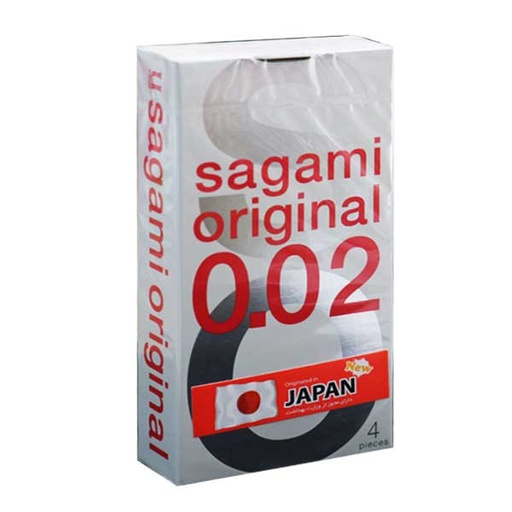 [8493] کاندوم ساگامی سایز نرمال چهار عددی SAGAMI ORIGINAL 0.02