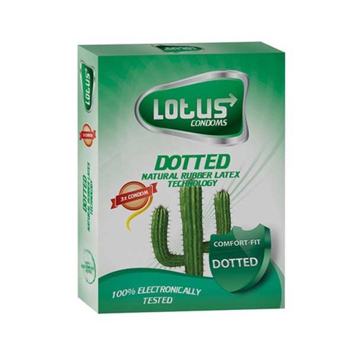 [8626] کاندوم خاردار لوتوس بسته سه عددی LOTUS DOTTED