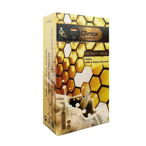 [8761] کاندوم تاخیری شیر و عسل کلایمکس Climax Honey Milk