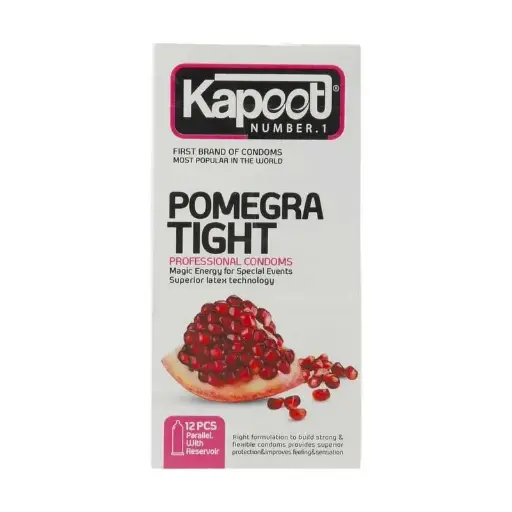 [8846] کاندوم تنگ کننده کاپوت مدل Pomegra Tight بسته 12 عددی