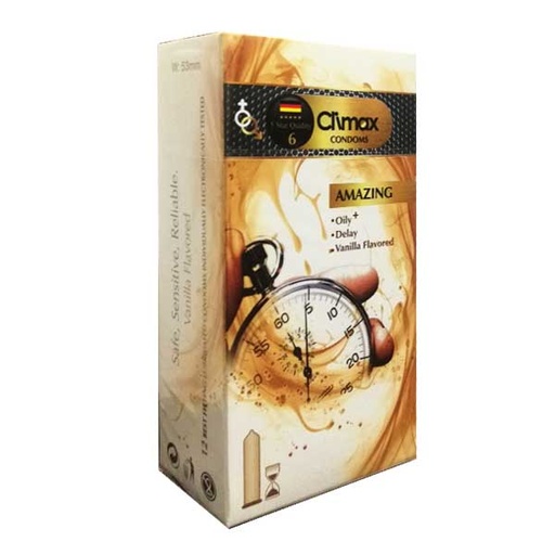 [8851] کاندوم تاخیری کلایمکس با اسانس وانیل Climax Amazing