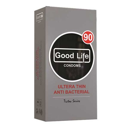 کاندوم گودلایف مدل Ultra thin & Anti Bacterial نازک و ضد قارچ