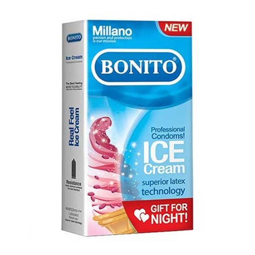 [9984] کاندوم بستنی بونیتو Bonito Ice بسته 6 عددی
