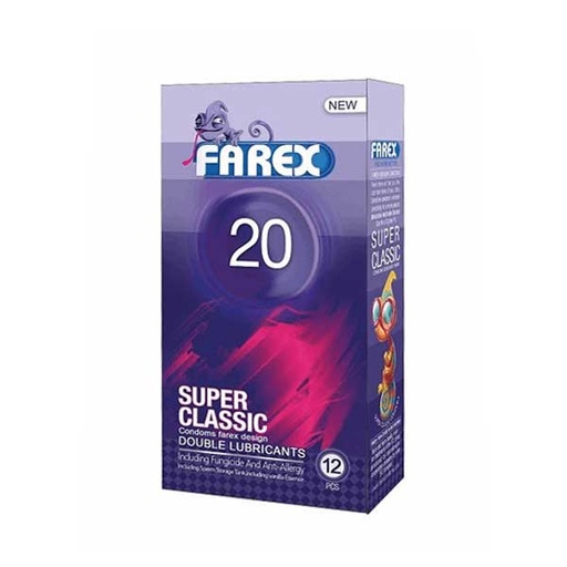 [10192] کاندوم ضد قارچ فارکس 20 Super Classic