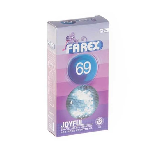 [10439] کاندوم تاخیری و خاردار فارکس 69 Joyful