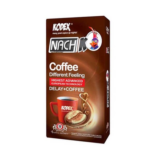 [10599] کاندوم ناچ کدکس Coffee +Delay بسته 12 عددی