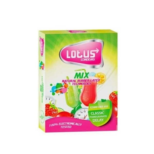 [10603] کاندوم میکس لوتوس Lotus بسته سه عددی