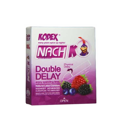 کاندوم دابل دیلی کدکس مدل Double Delay بسته 3 عددی