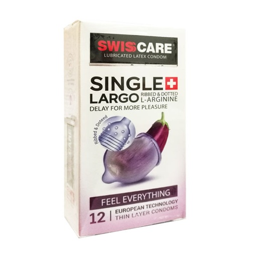 [16627] کاندوم بزرگ گننده و تاخیری سوئیس Swiscare Single Largo