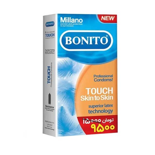 کاندوم نازک بونیتو مدل Touch Skin To Skin