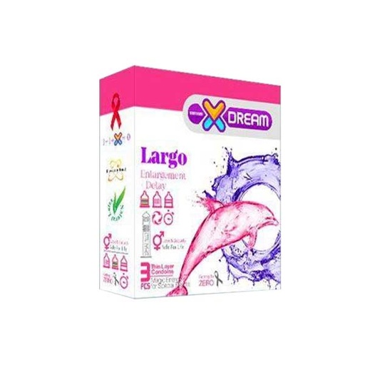 [20993] کاندوم لارگو ایکس دریم Xdream Largo بسته 3 عددی