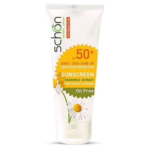 کرم ضد آفتاب +SPF50 بی رنگ فاقد چربی شون مناسب پوست چرب حجم 50 میل 