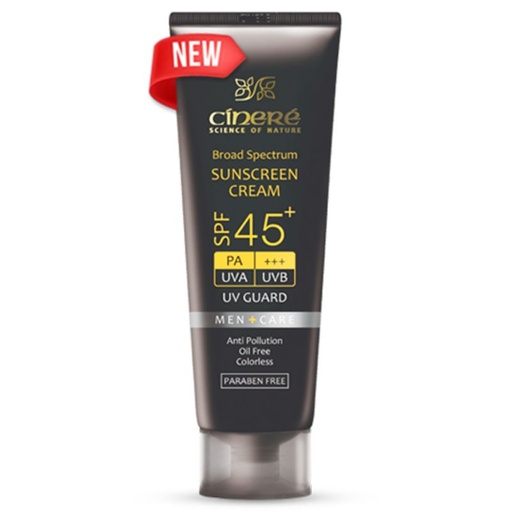 [33441] کرم ضد آفتاب SPF45 مخصوص آقایان سینره 50 میل