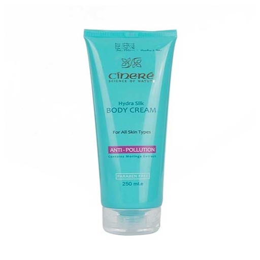 [33729] کرم بدن ضد آلودگی هوای سینره سری Hydra Silk حجم 250 میلی لیتر