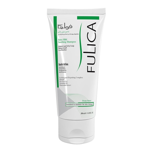 شامپو بسیار ملایم فولیکا کاهش‌دهنده خارش و التهاب 200میل